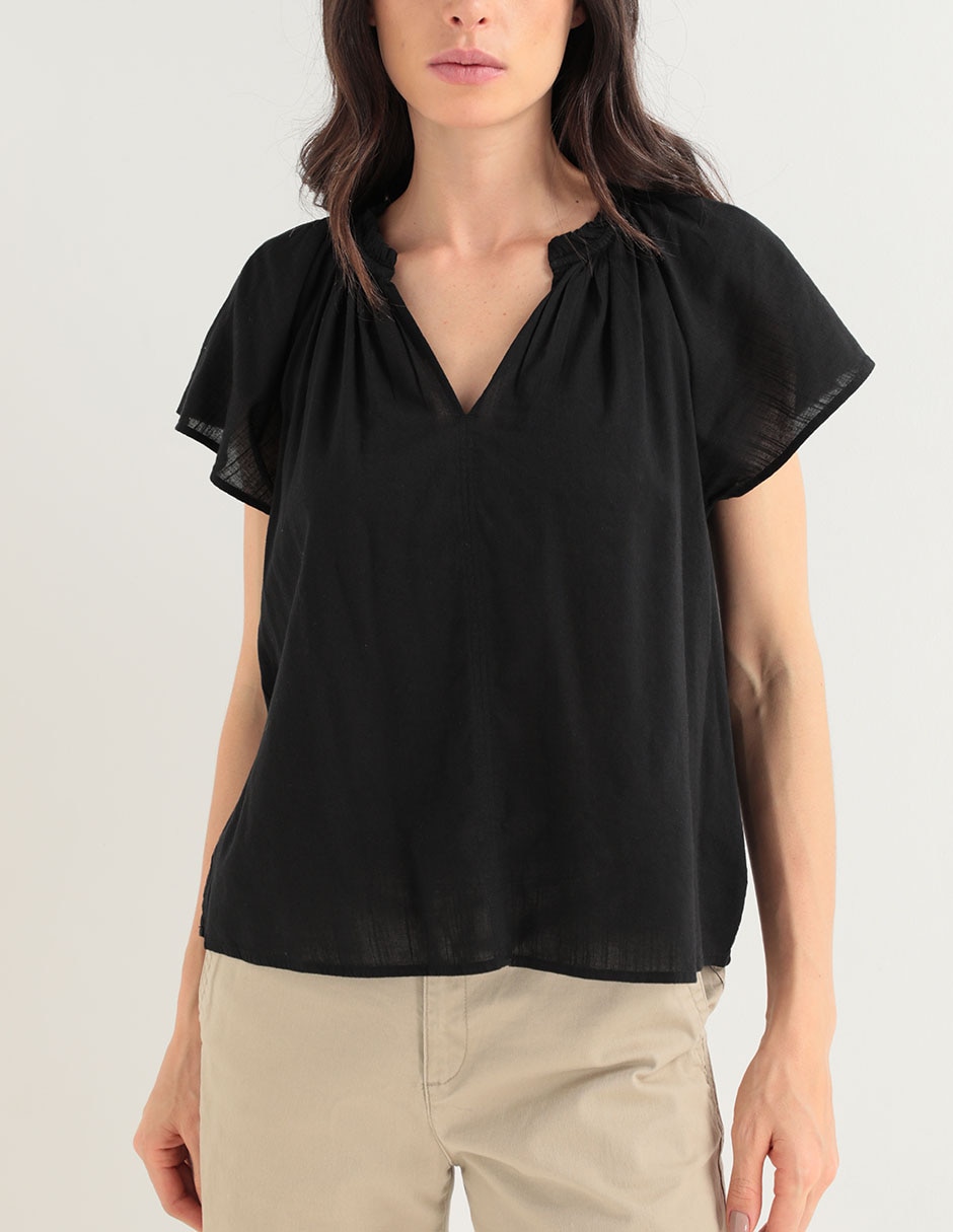 Blusa manga corta para mujer 5