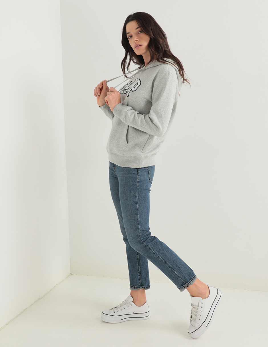 SUDADERA GAP 463506H LO, M, GRIS CLARO