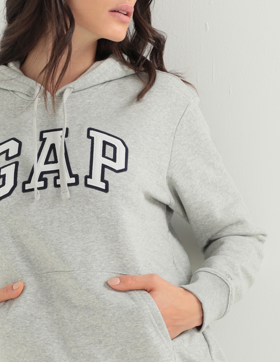 SUDADERA GAP 463506H LO, M, GRIS CLARO