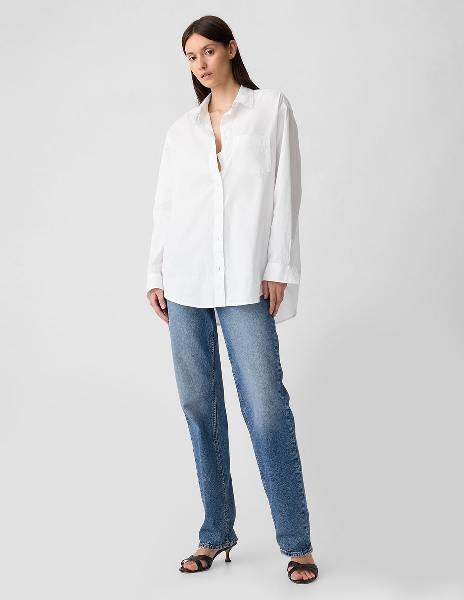 Camisa de algodón manga larga para mujer 2