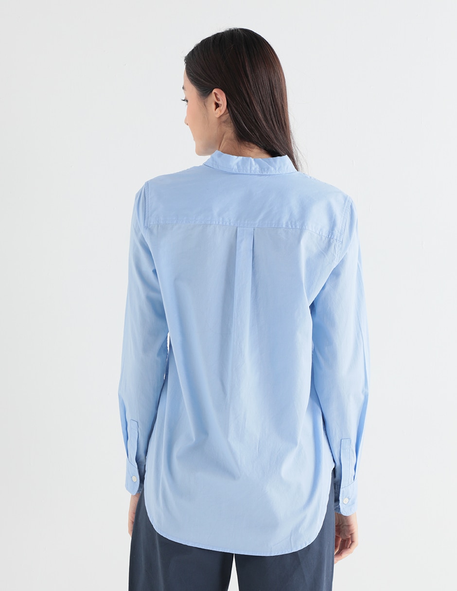 Camisa de algodón manga larga para mujer 2