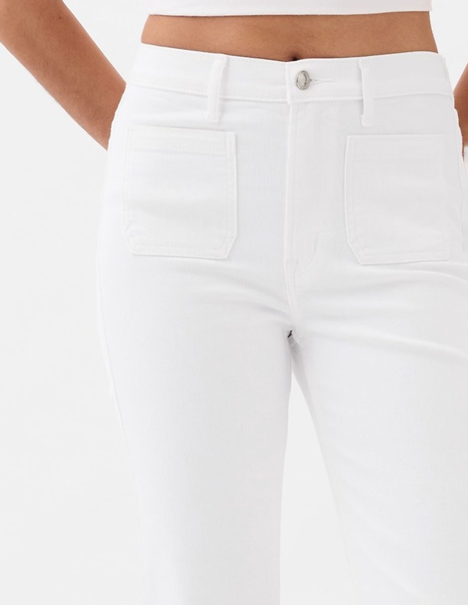 Jeans skinny GAP lavado obscuro corte cintura alta para mujer