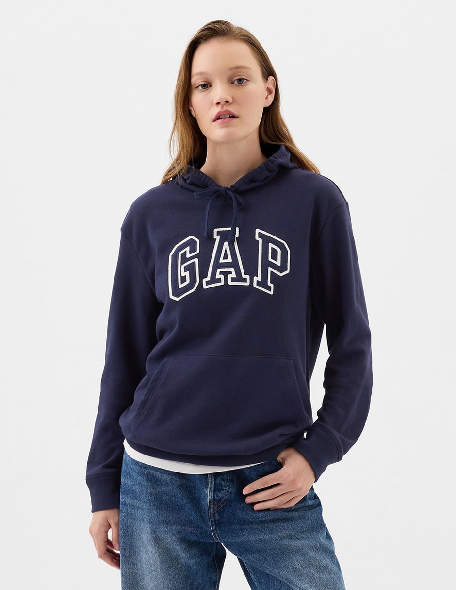 Sudadera con capucha y bolsa para mujer
