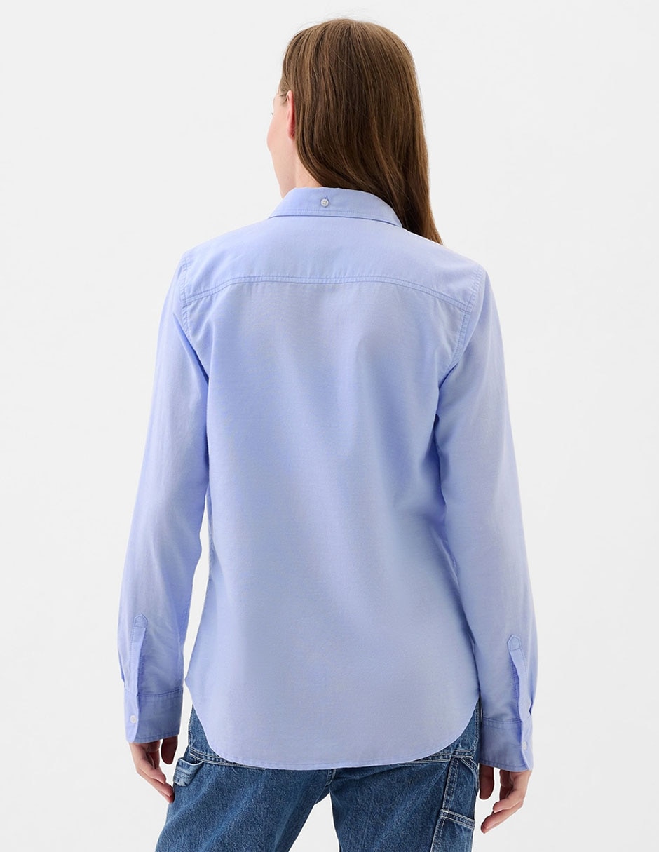 Camisa de algodón manga larga para mujer 2
