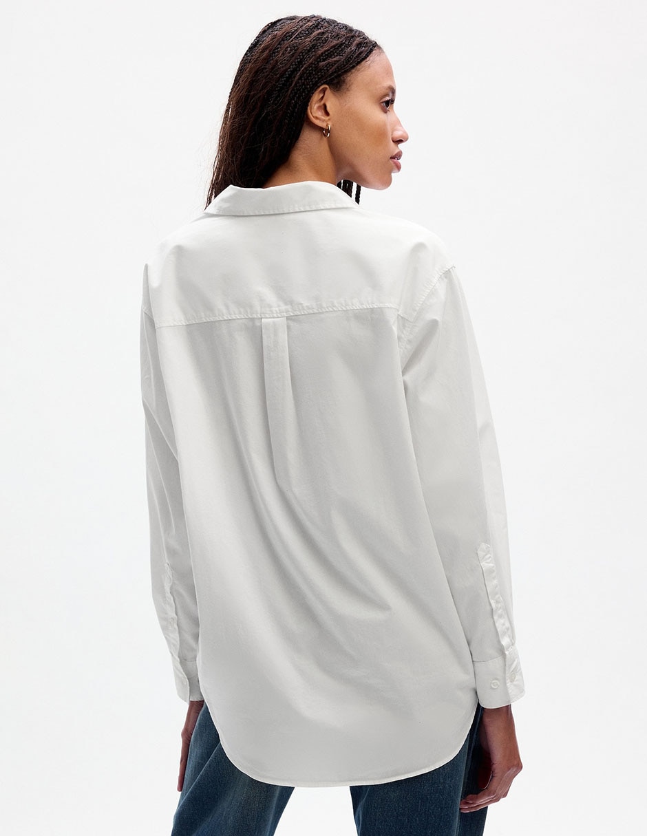 Camisa de algodón manga larga para mujer 2