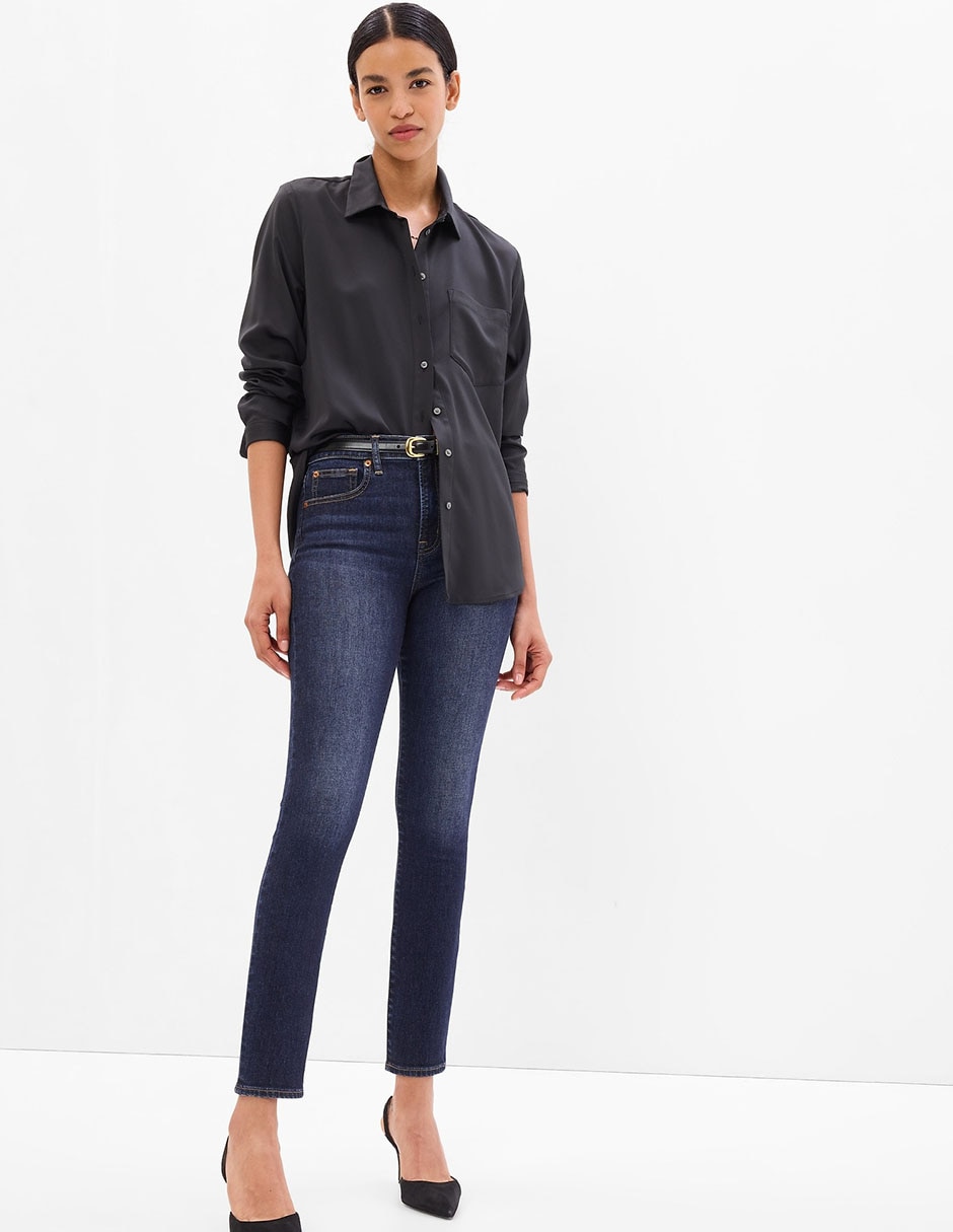 Jeans Skinny corte cintura para mujer GAP