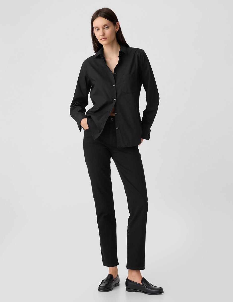 CAMISA GAP 841125 AL, M, NEGRO INTENSO