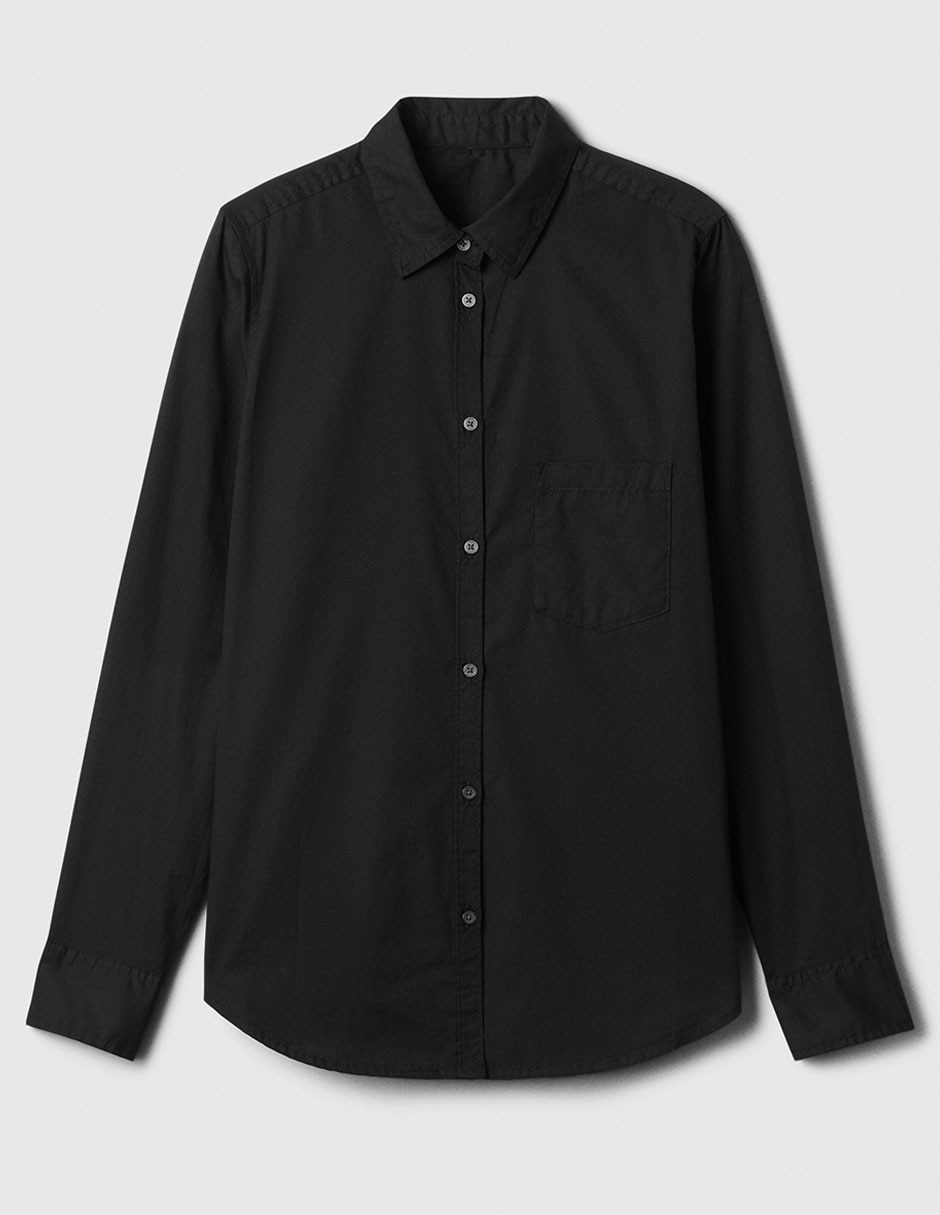 CAMISA GAP 841125 AL, M, NEGRO INTENSO