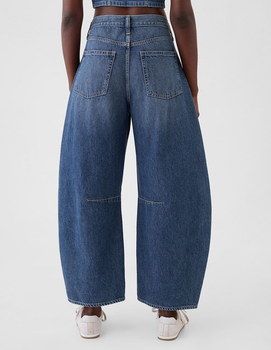 Jeans barrel para mujer 4
