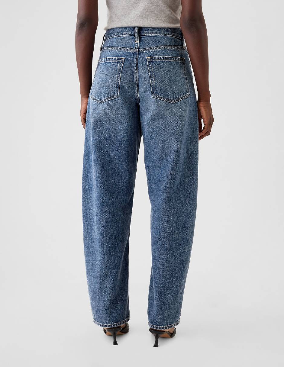 Jeans relaxed amplio para mujer 2