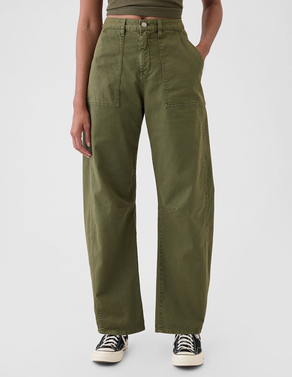 PANTALÓN GAP 518093 ST, 6, VERDE OLIVO