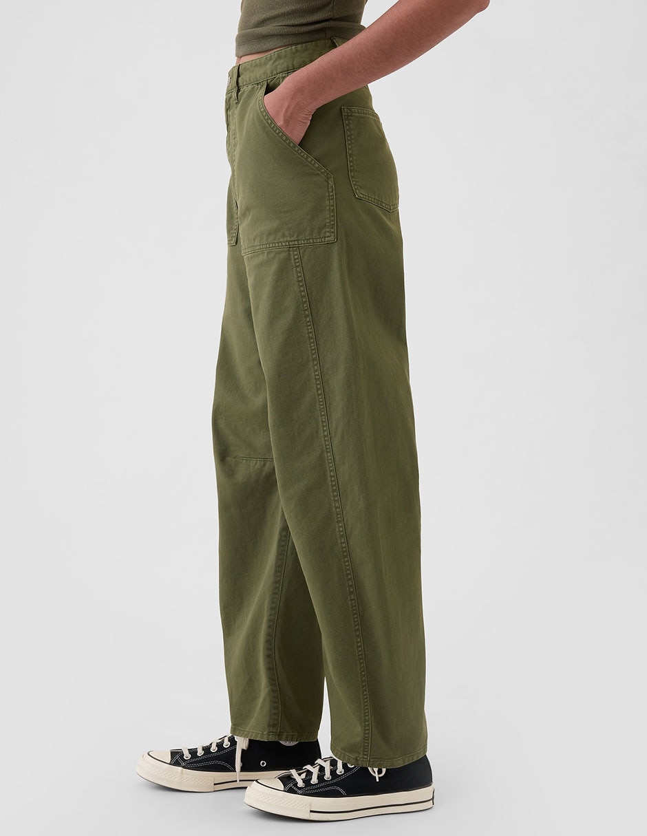 PANTALÓN GAP 518093 ST, 6, VERDE OLIVO