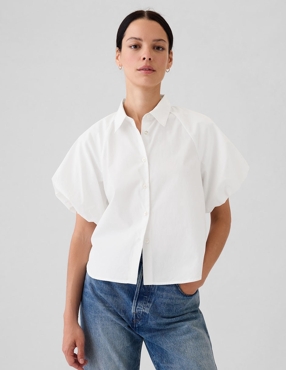 Blusa manga corta para mujer