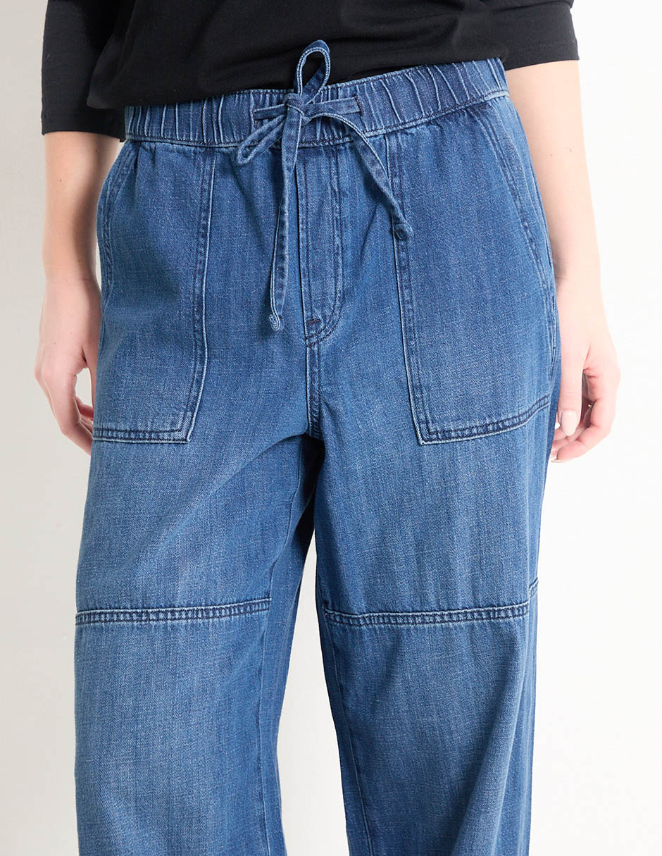 Jeans relaxed wide leg para mujer 4