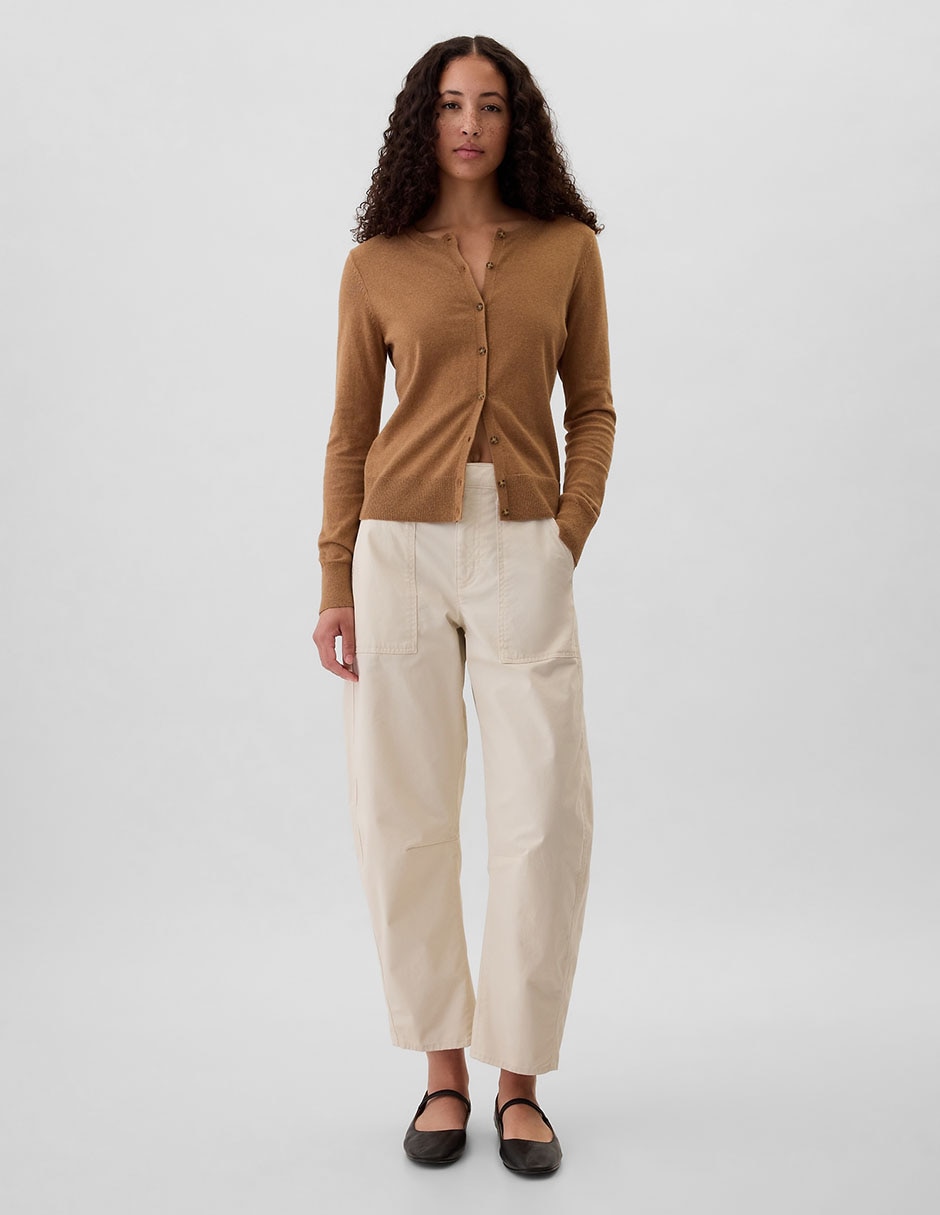 PANTALÓN GAP 587122 STRAIGHT, 6, BEIGE