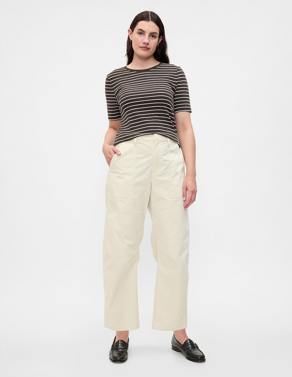 PANTALÓN GAP 587122 STRAIGHT, 6, BEIGE