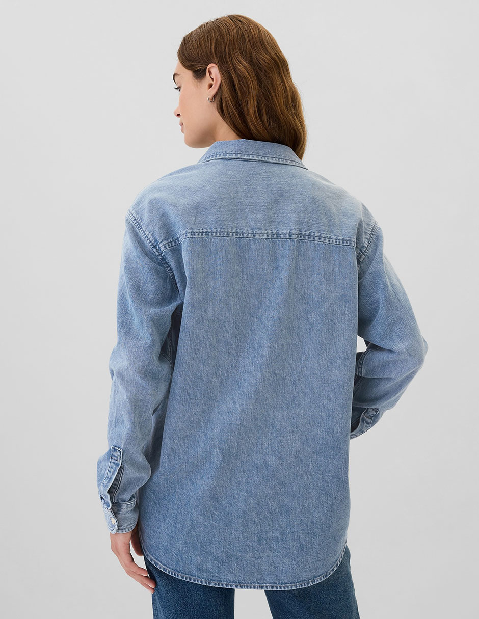 Camisa de algodón manga larga para mujer 6