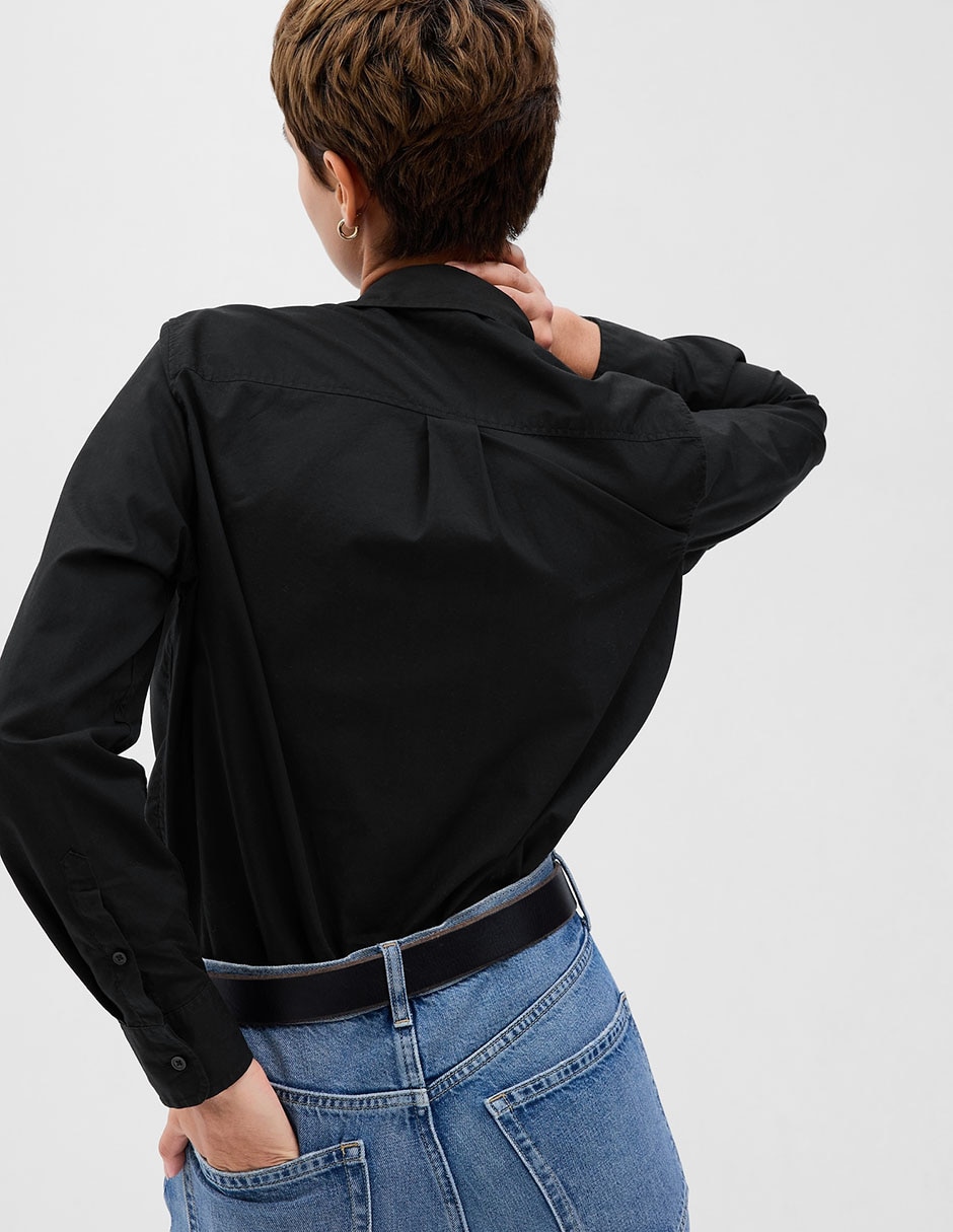 CAMISA GAP 704271 ALGODÓN CO, G, NEGRO