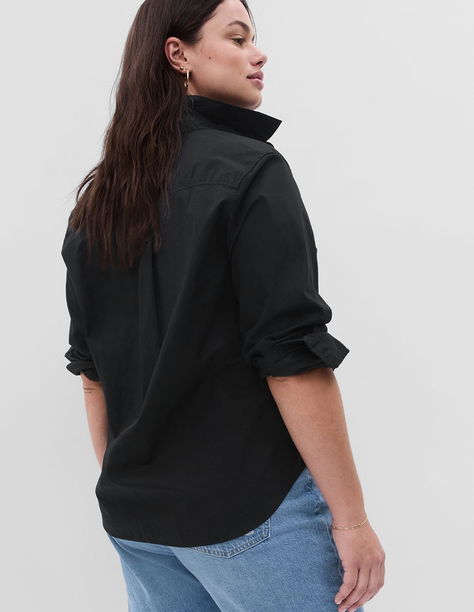 CAMISA GAP 704271 ALGODÓN CO, G, NEGRO