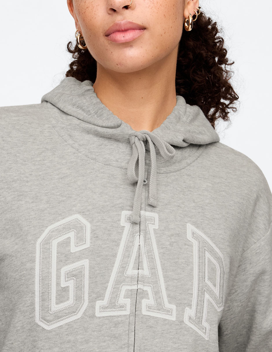SUDADERA GAP 727433 LOGO ALGO, M, GRIS