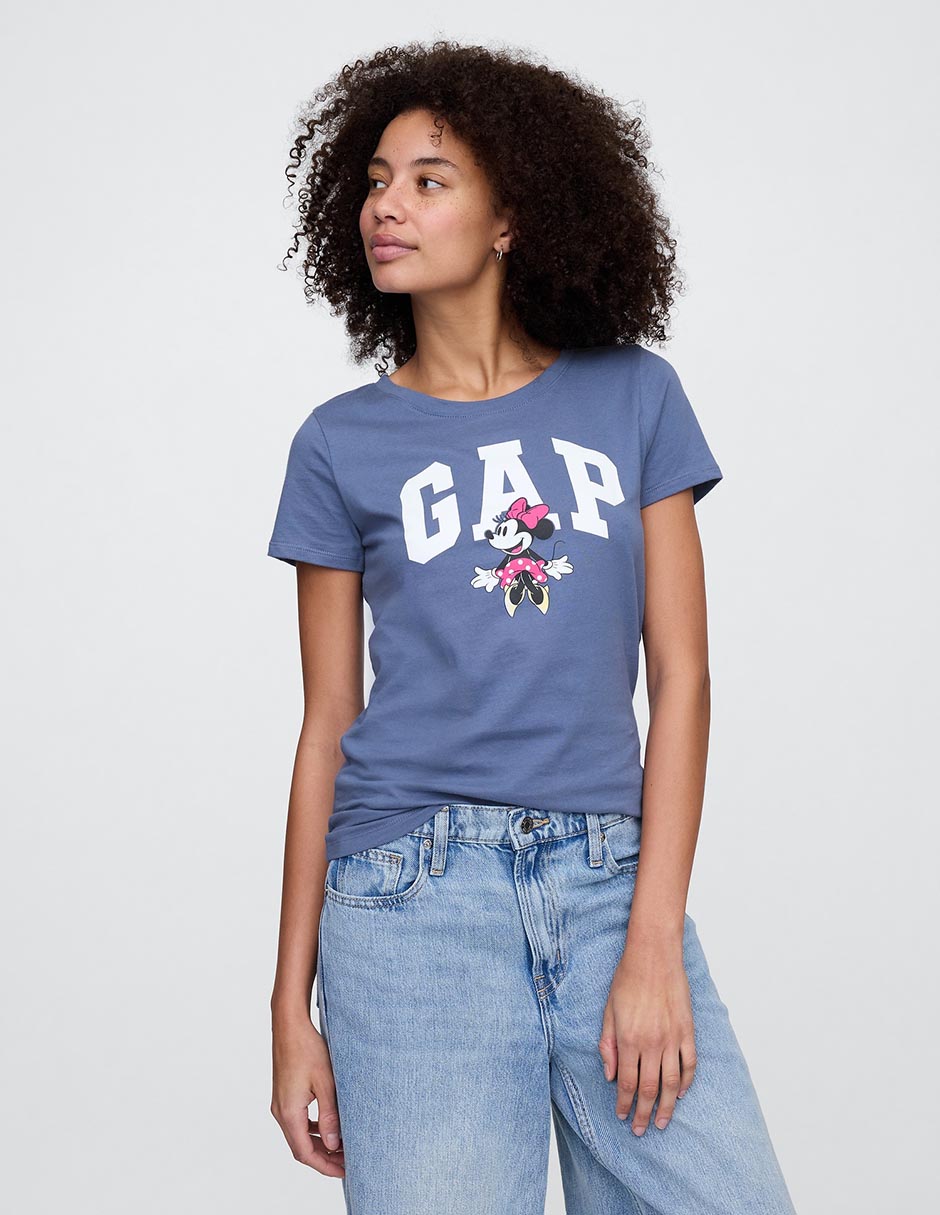 Playera manga corta Disney Minnie Mouse cuello redondo para mujer