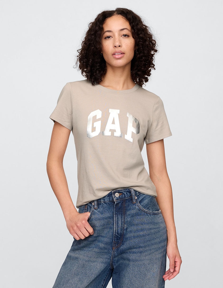 Playera manga corta cuello redondo para mujer GAP México