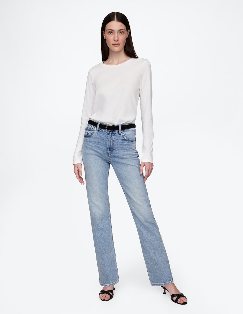Jeans straight para mujer 2