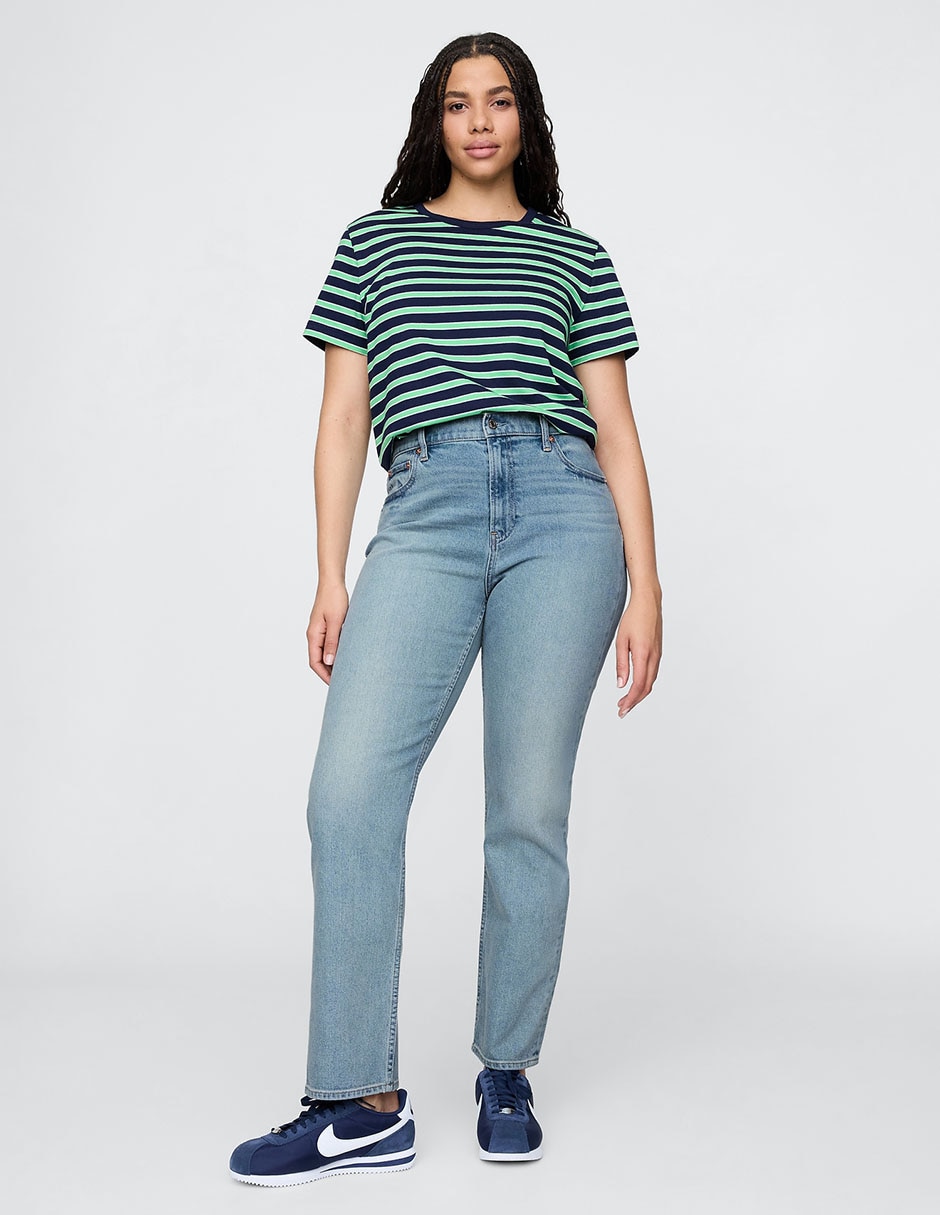 Jeans straight para mujer 5