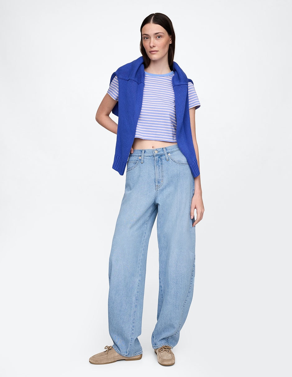 Jeans relaxed amplio para mujer 2