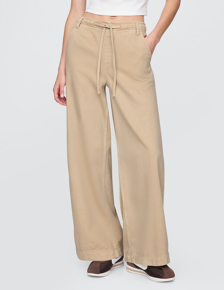 Jeans relaxed baggy corte cintura para mujer 2