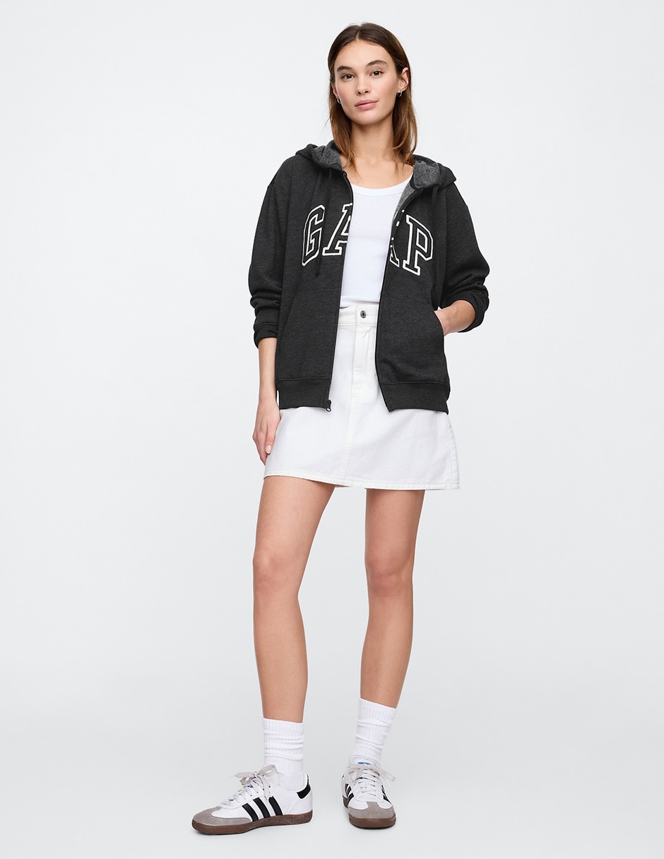 SUDADERA GAP 831200 LOGO ALGODÓ, M, GRIS