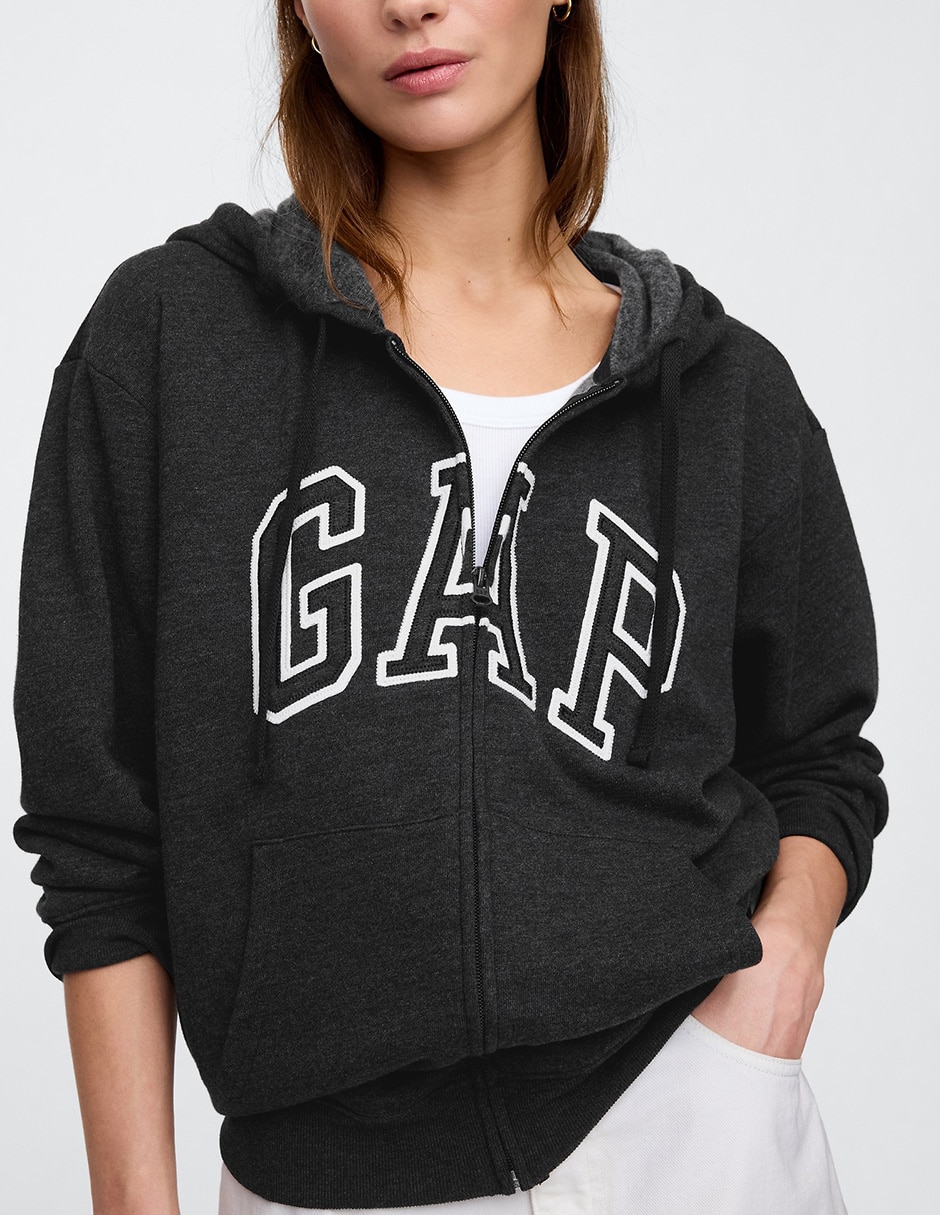 SUDADERA GAP 831200 LOGO ALGODÓ, M, GRIS