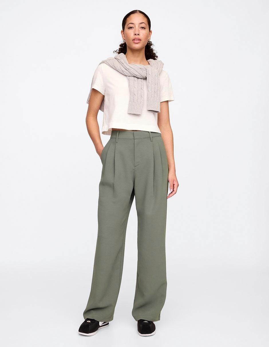 Pantalón relaxed wide leg para mujer Pantalón relaxed wide leg para mujer