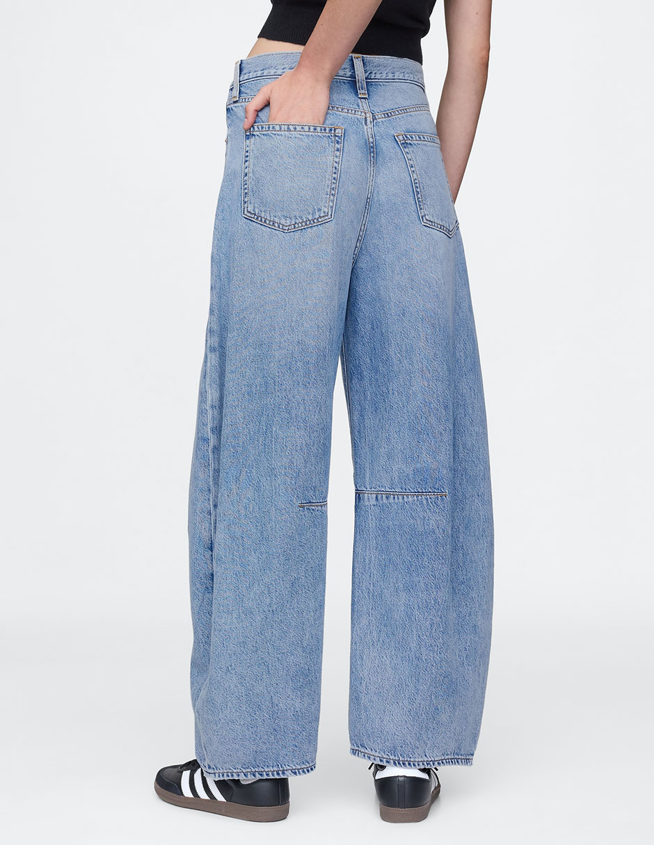 Jeans horseshoe corte cadera para mujer 2