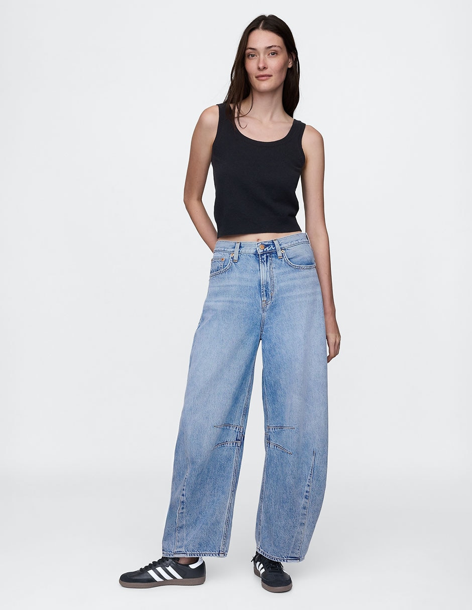 Jeans horseshoe corte cadera para mujer 3