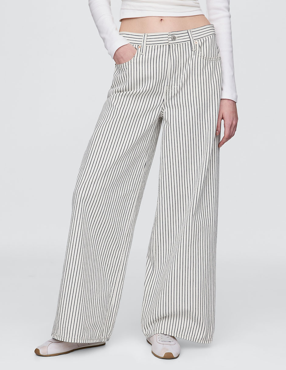 Pantalón relaxed wide leg para mujer 2