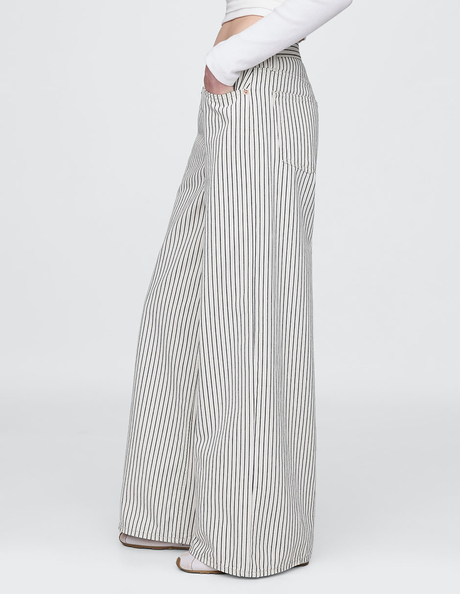 Pantalón relaxed wide leg para mujer 3