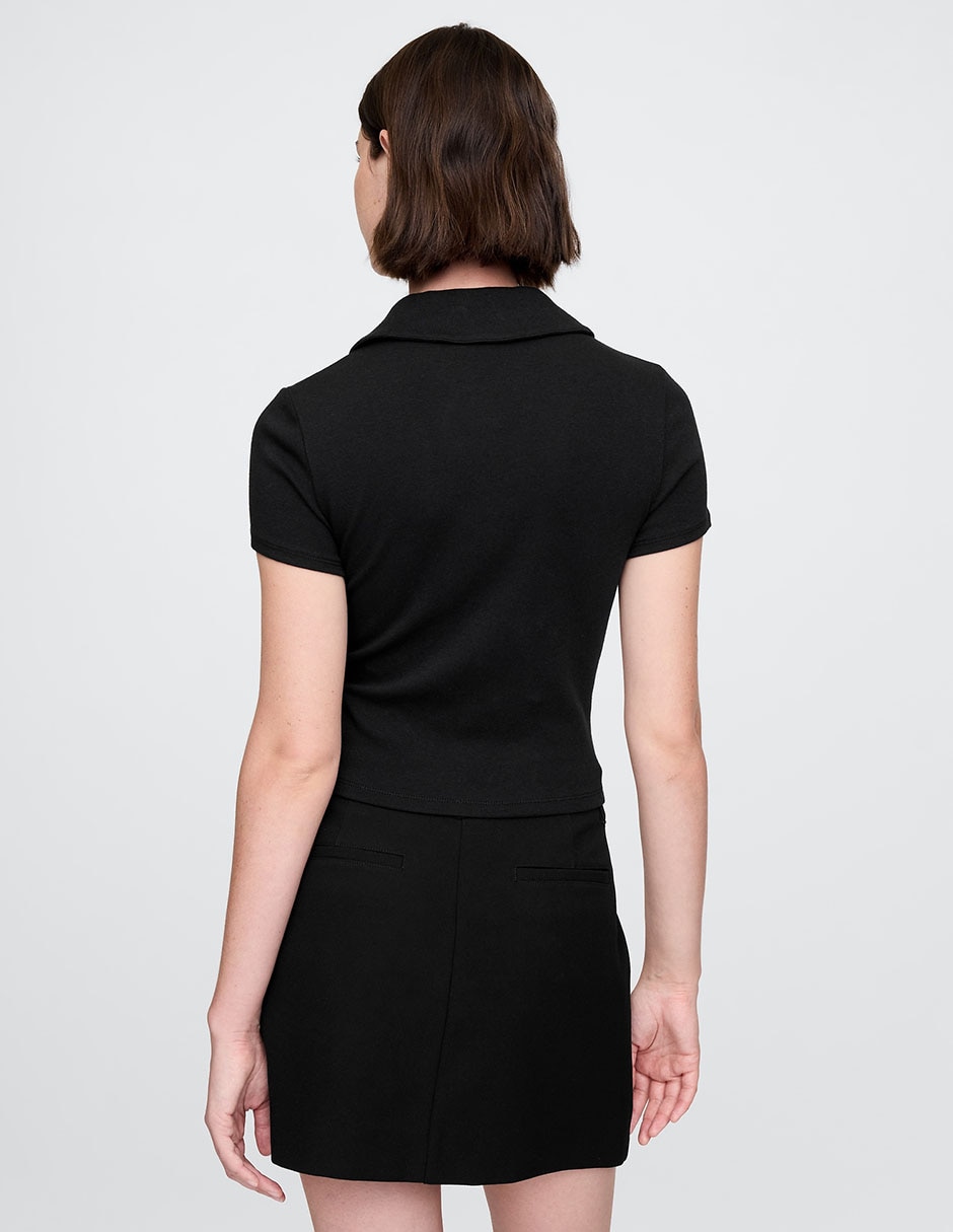 PLAYERA GAP 741919 LISO RE, XCH, NEGRO