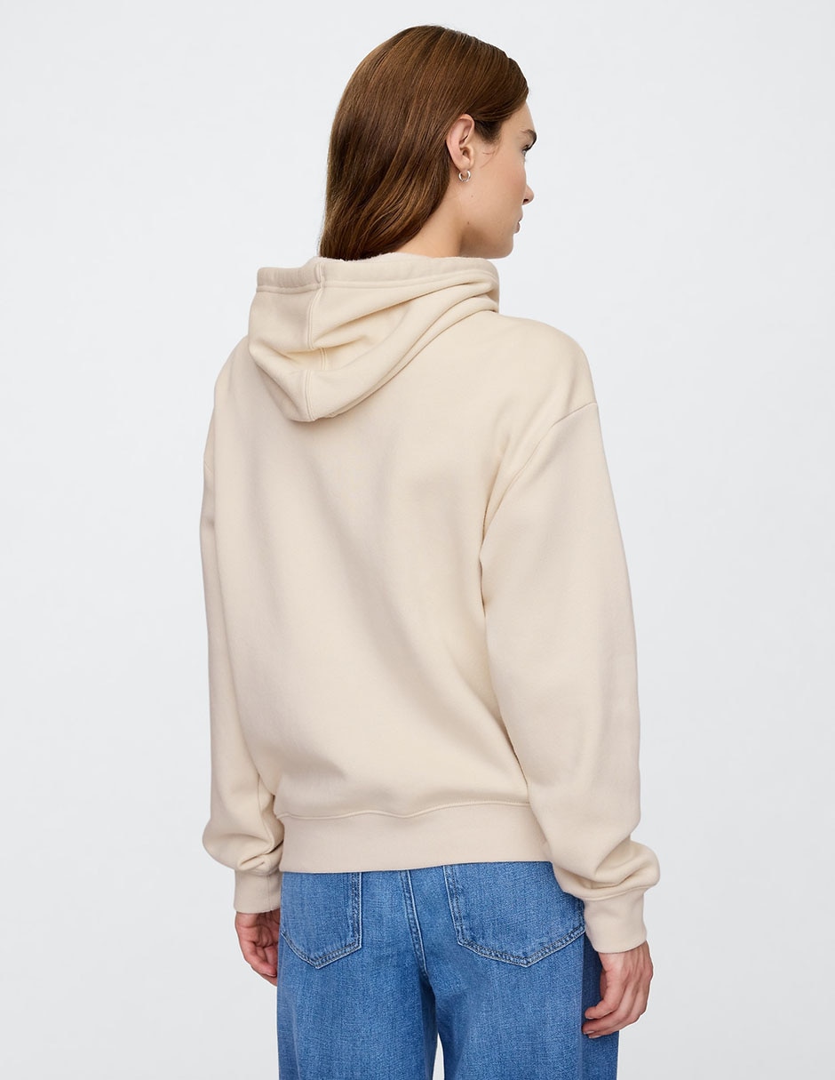 Sudadera con capucha y bolsa para mujer