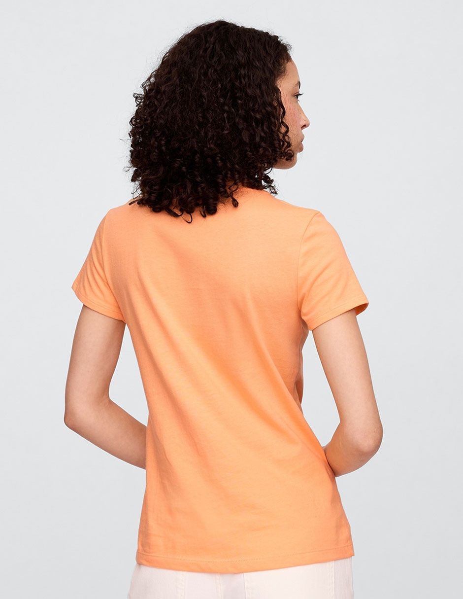 PLAYERA GAP 776775 LOGO RE, M, NARANJA