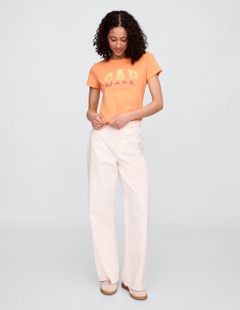 PLAYERA GAP 776775 LOGO RE, M, NARANJA