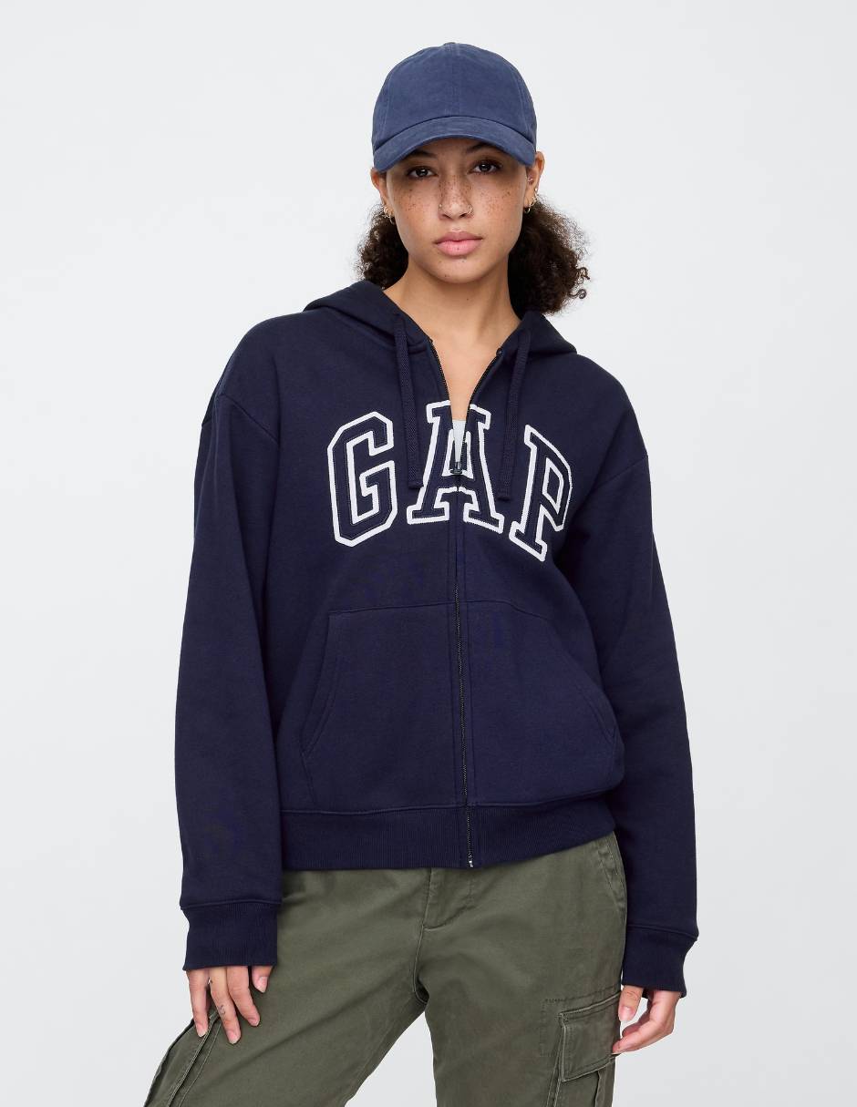 Sudadera con capucha y bolsa para mujer