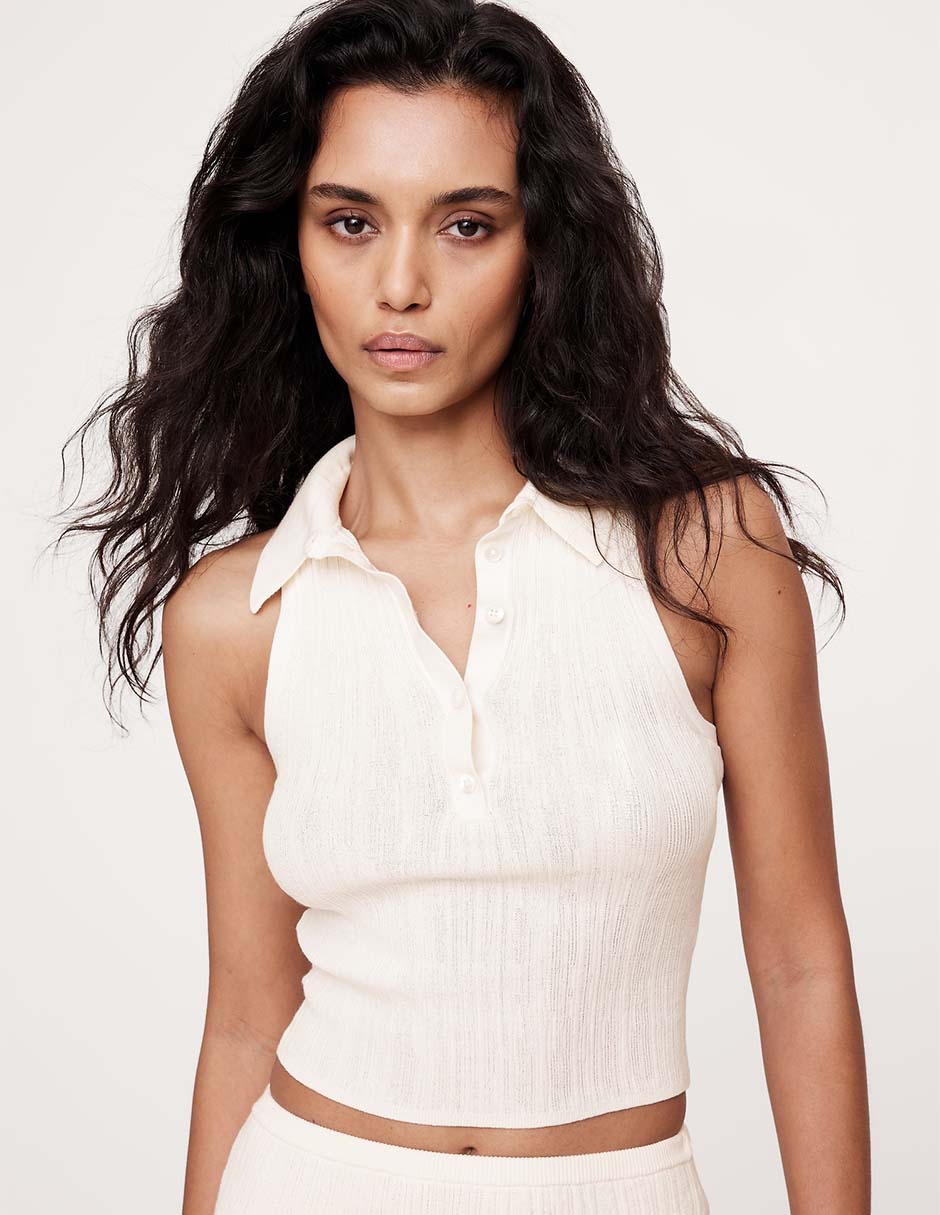 Blusa sin manga para mujer