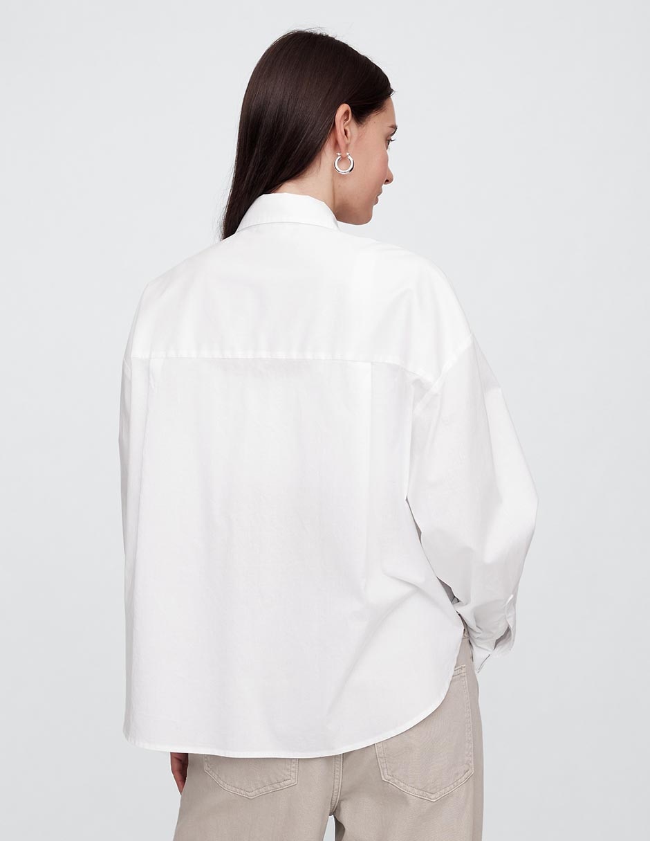 Camisa de algodón manga larga para mujer 2