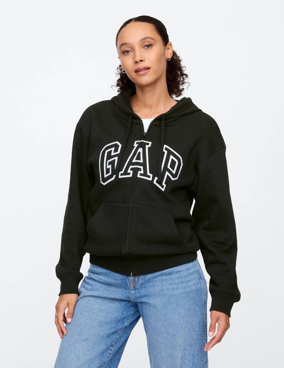 Sudadera con capucha y bolsa para mujer