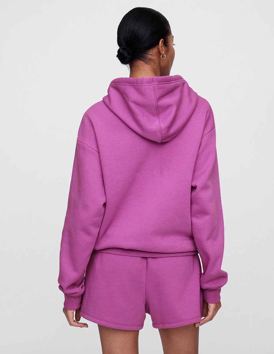 Sudadera con capucha y bolsa para mujer