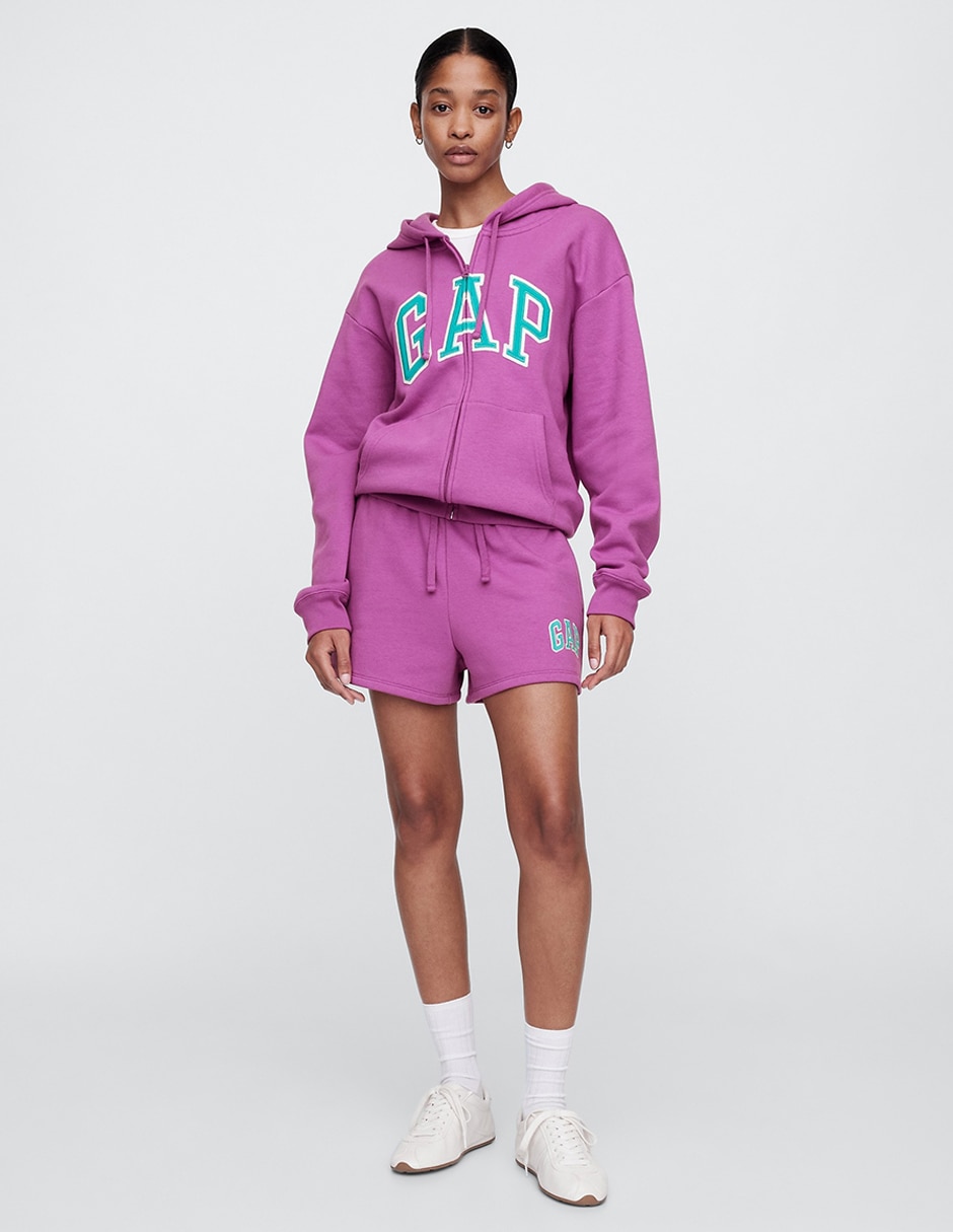 Sudadera con capucha y bolsa para mujer