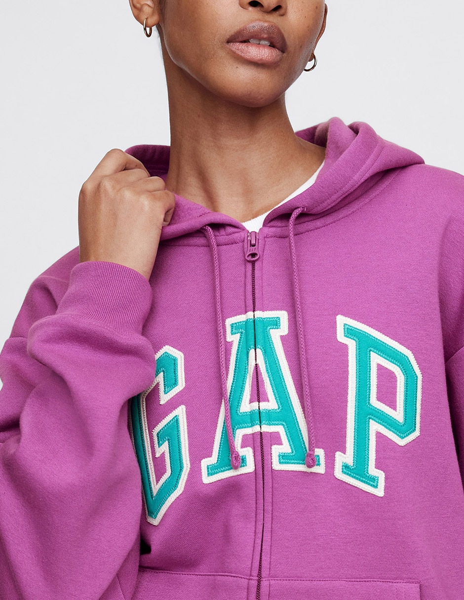 Sudadera con capucha y bolsa para mujer