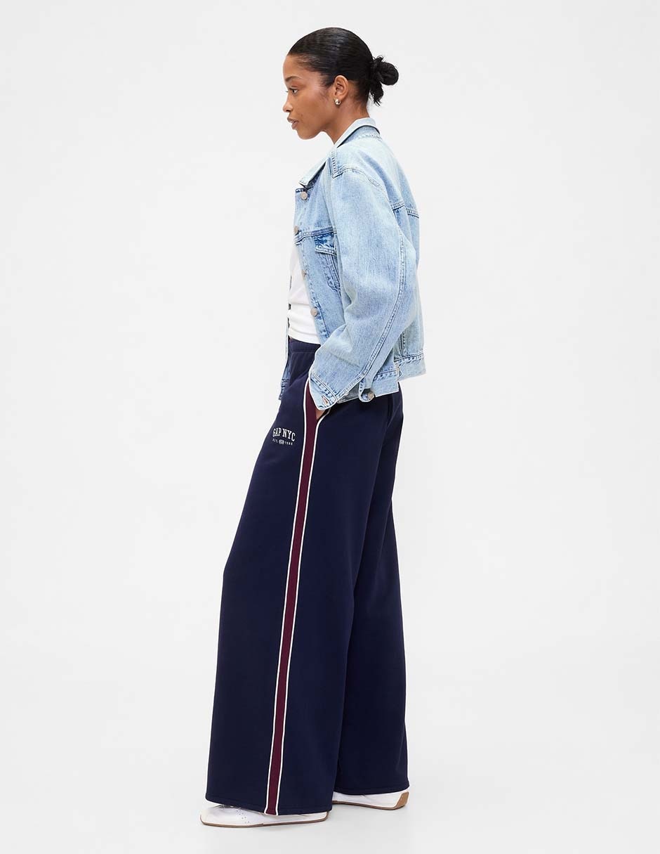 Pants amplio con elástico para mujer 4