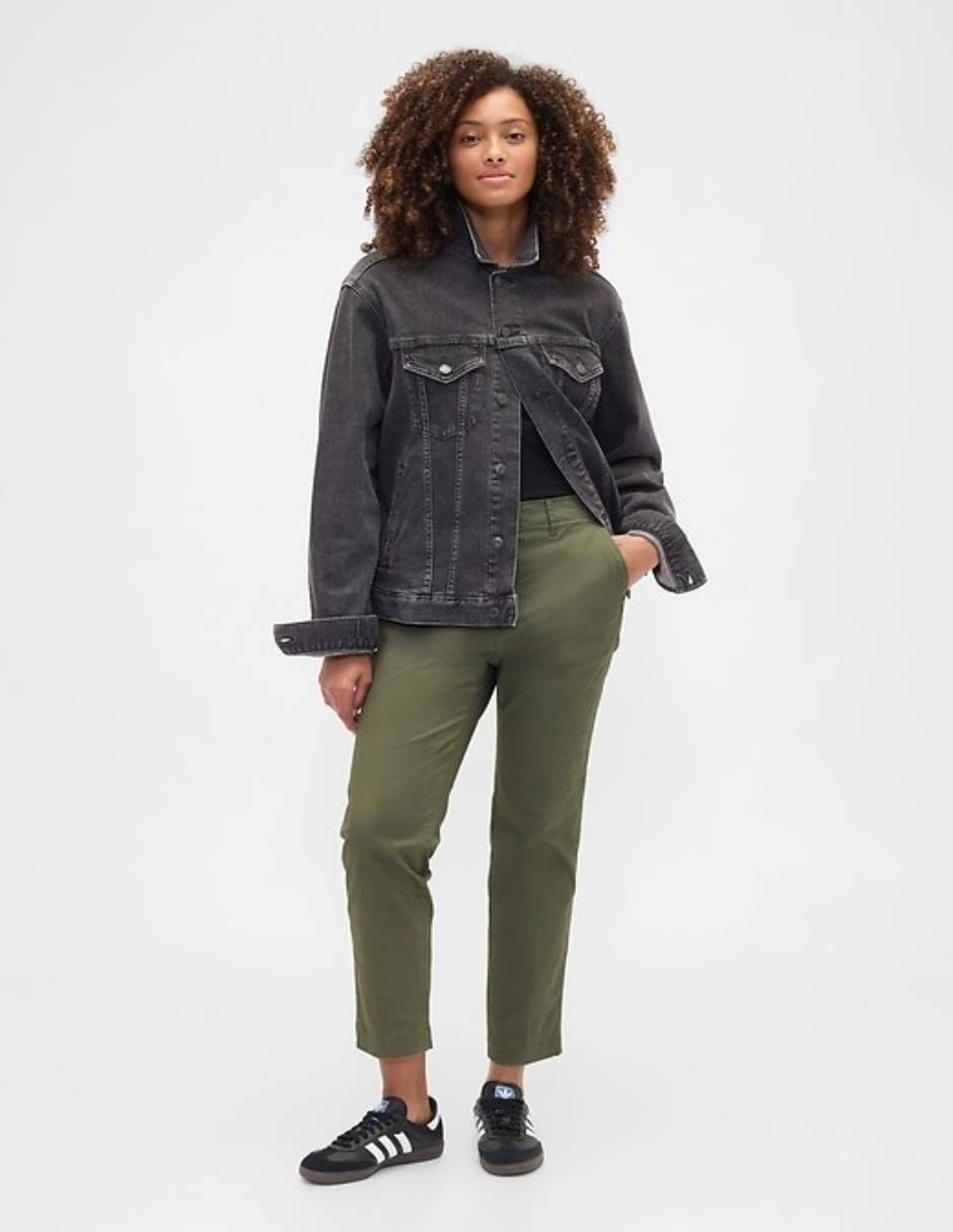 Pantalón chino straight para mujer Pantalón chino straight para mujer